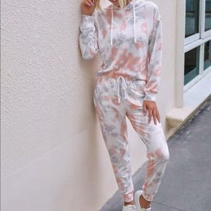 Tie dye sweatpants set